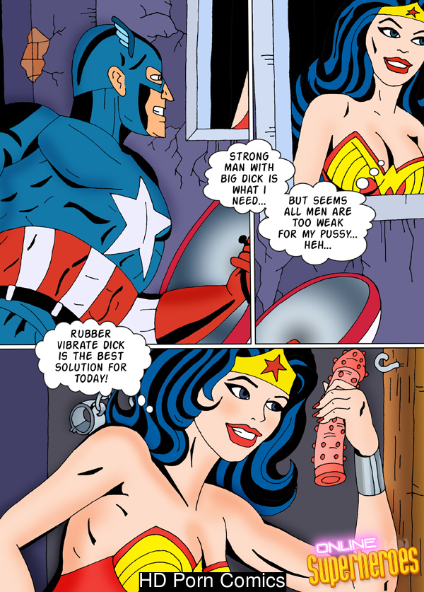 Wonder Woman Shemale Cartoon Porn - Captain America Fucks Wonder Woman comic porn - HD Porn Comics