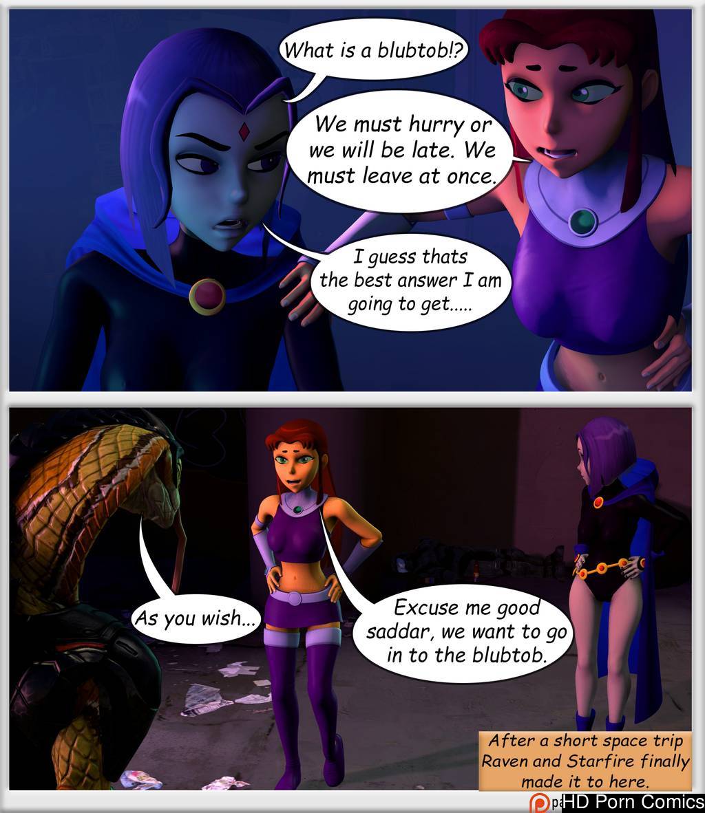 Space Caption Porn - Raven and Starfire and The alien gloryhole [Ongoing] comic porn - HD Porn  Comics