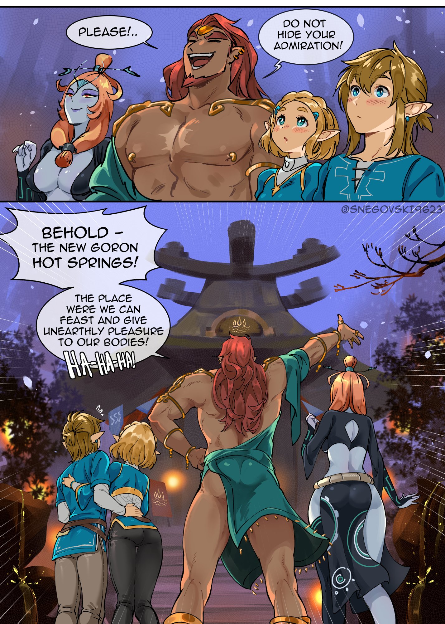 Hot Sexy Naked Lesbian Zelda - Zelda's Double Date -Ongoing- comic porn | HD Porn Comics