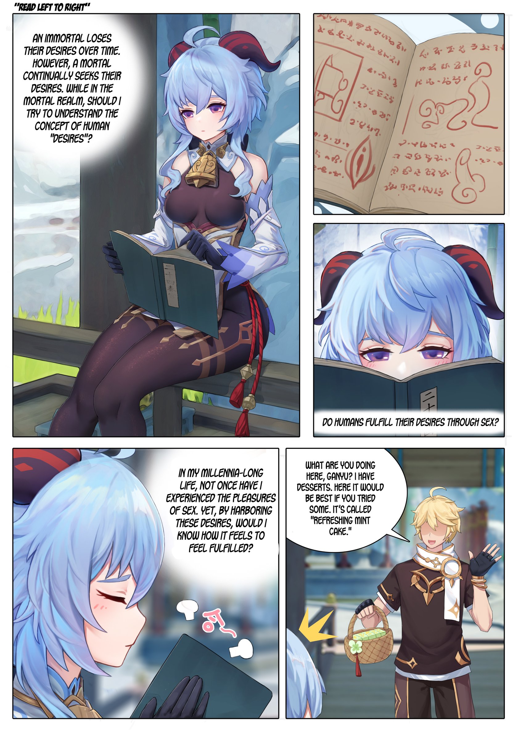 Aether x ganyu porn comic