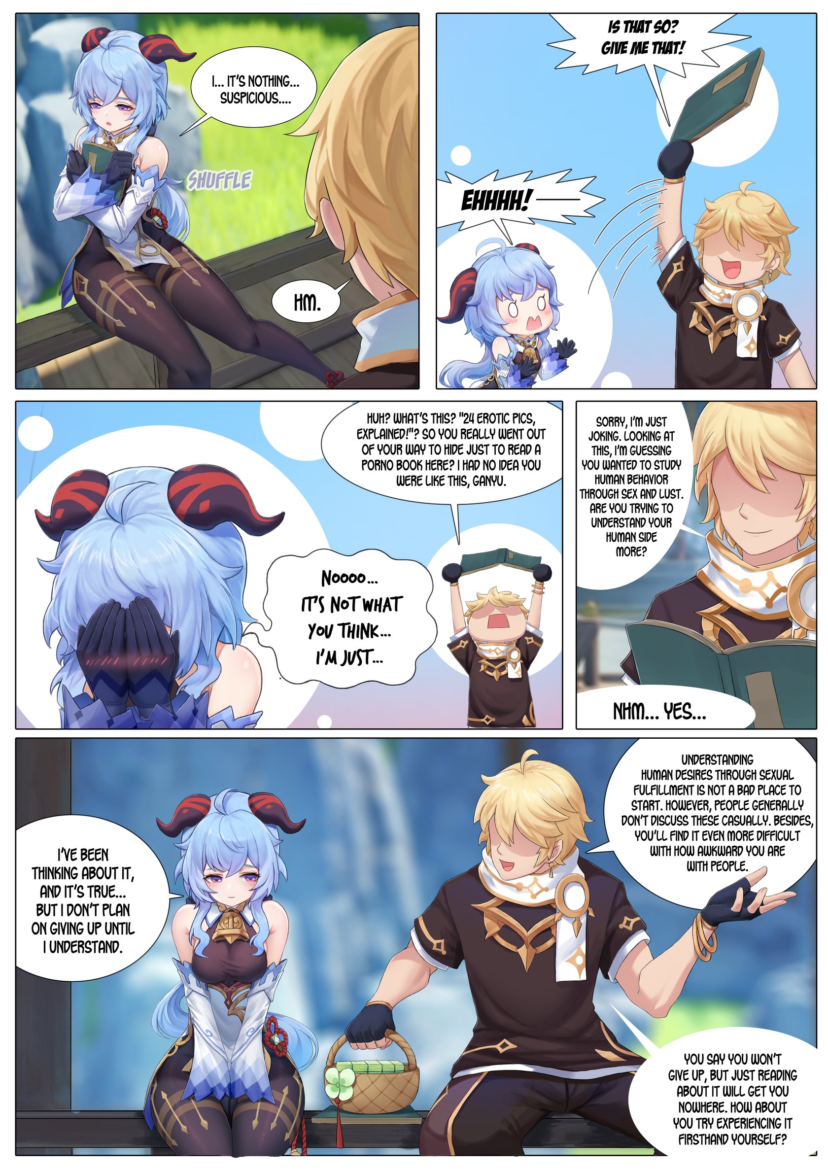 Aether x ganyu porn comic
