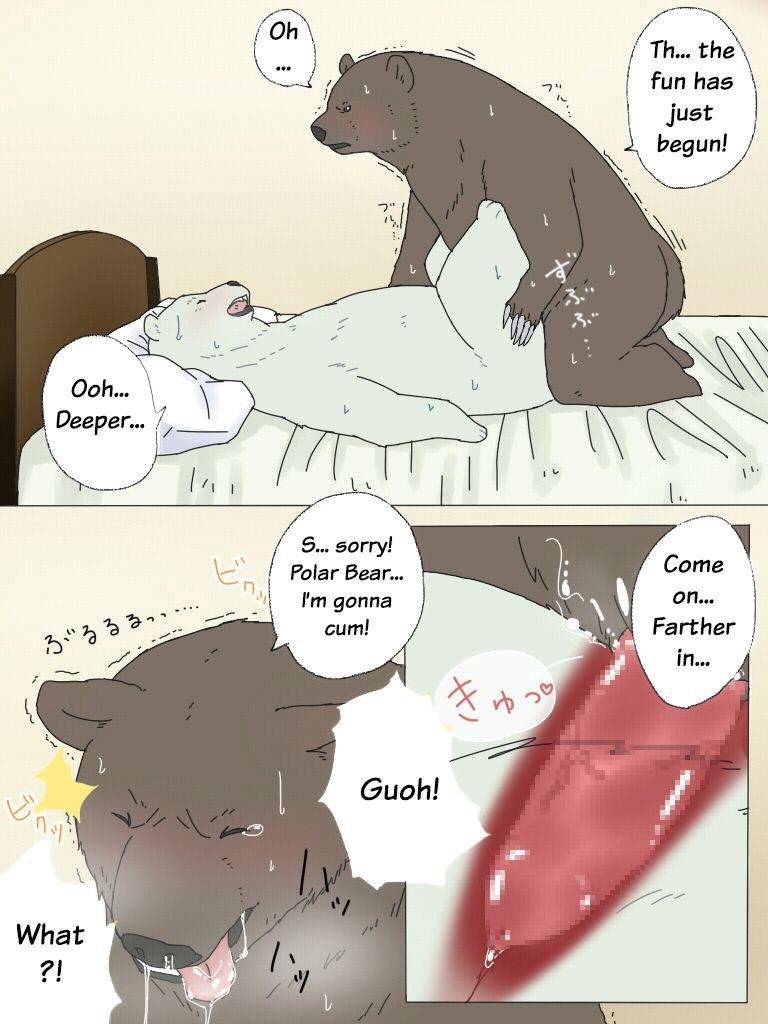 Otousan (Otou)] Polar Bear and Grizzly Just Have Sex â€“ Shirokuma Cafe comic  porn | HD Porn Comics