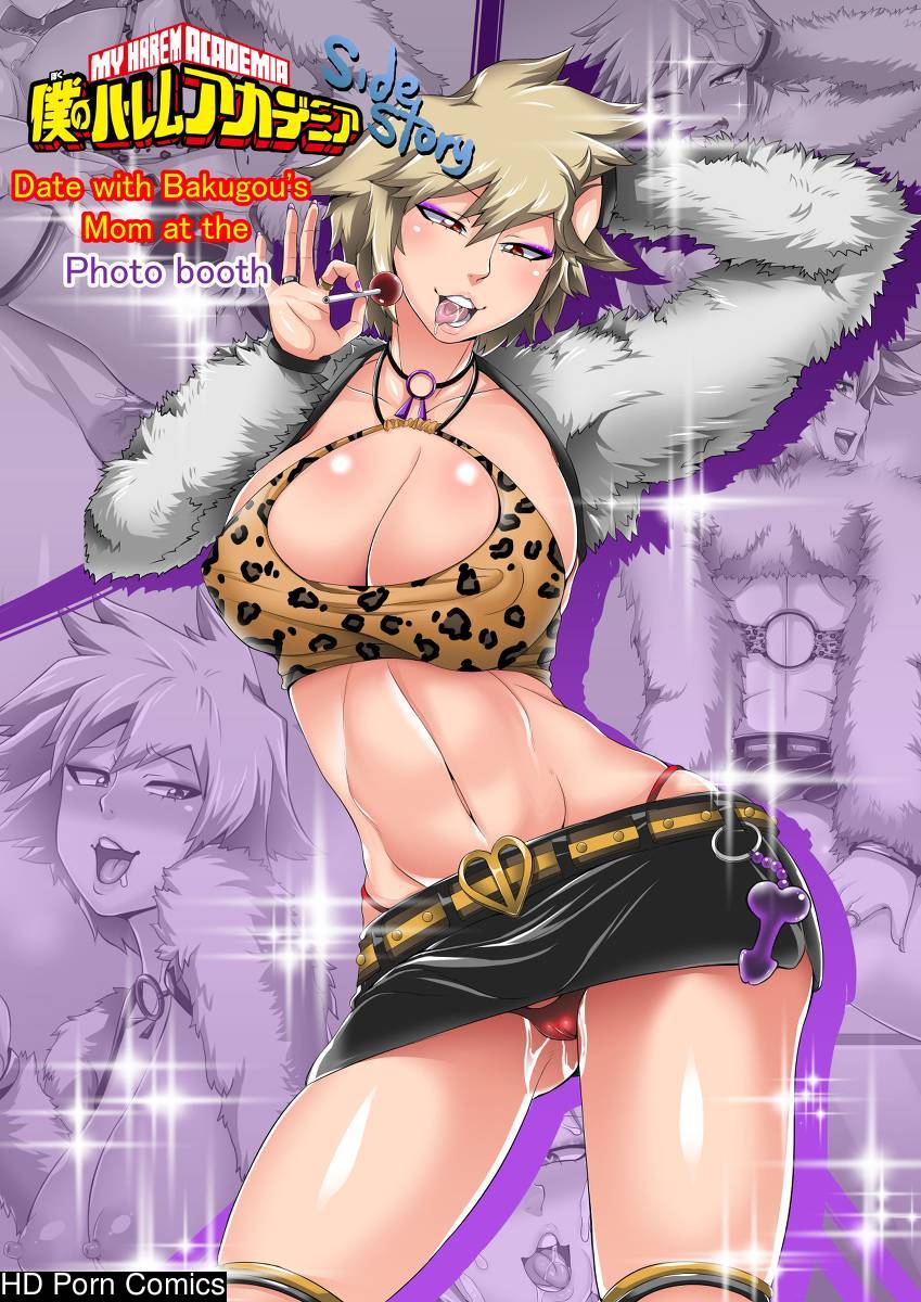 Anime Porn No Fouto Moms Comics - My Harem Academia Side Story - Date with bakugo's mom at the photo booth comic  porn - HD Porn Comics