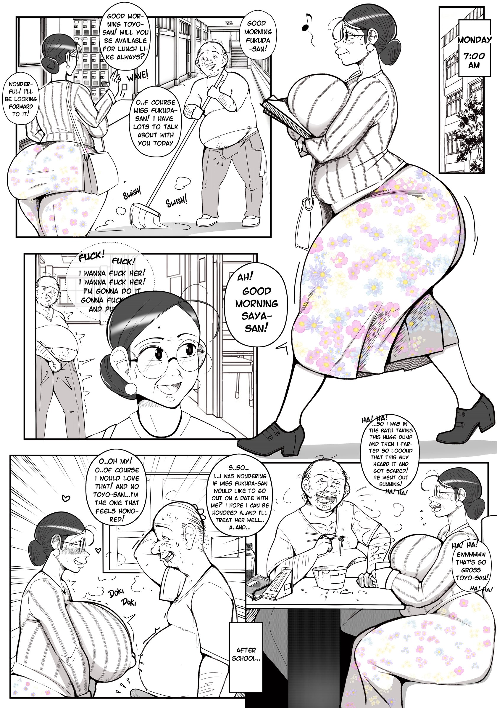 Black Teacher Porn Cartoon Characters - Kind Teacher Fukuda-San comic porn - HD Porn Comics