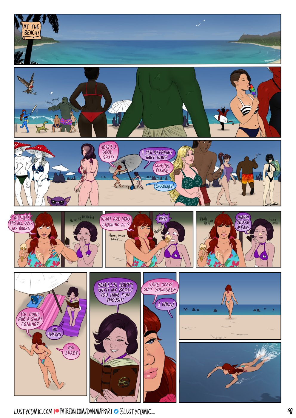 Mermaid Lesbian Porn Cartoons Gallery - Lusty and the Mermaid (ongoing) comic porn - HD Porn Comics