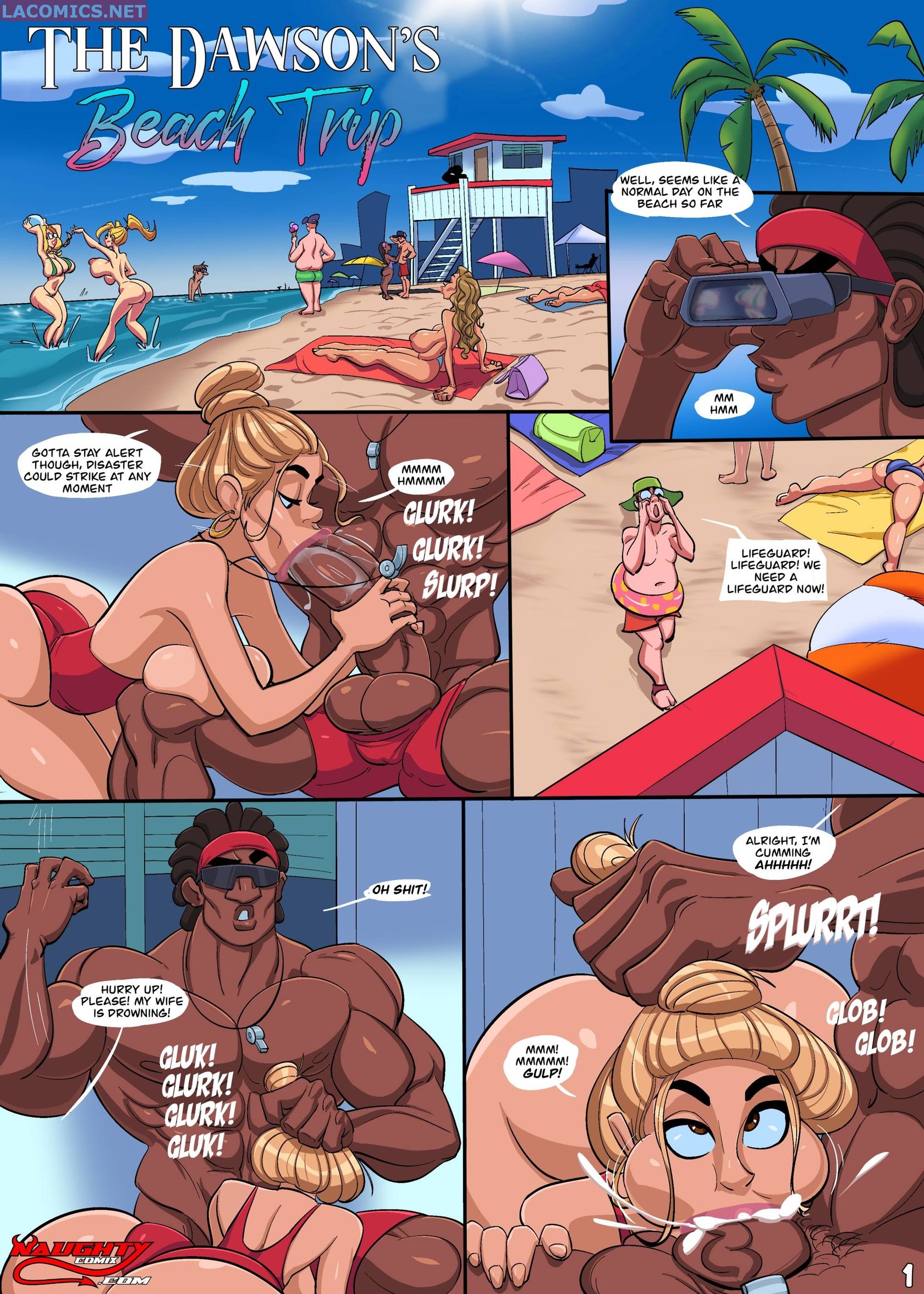 Beach porn comics