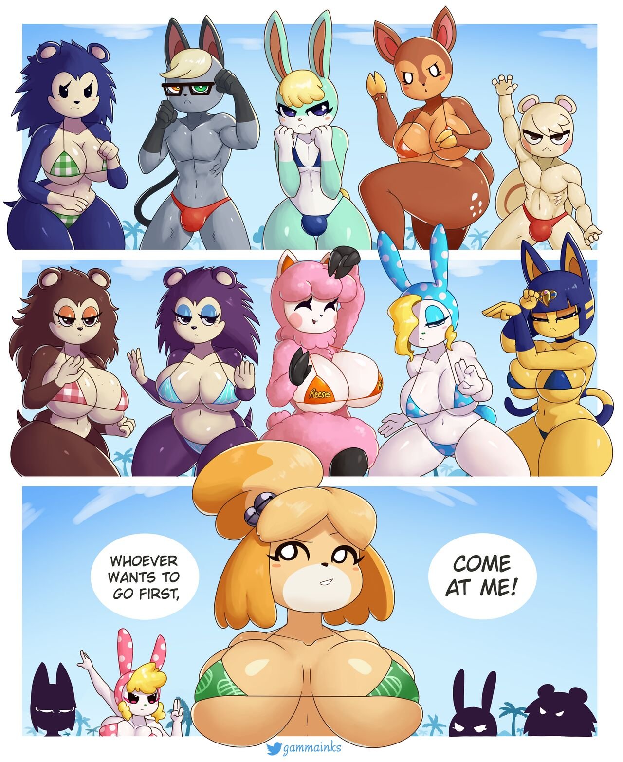 1280px x 1565px - Isabelle's challenge (Animal Crossing) [Ongoing] comic porn - HD Porn Comics
