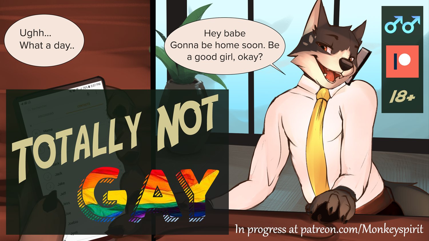 1500px x 844px - Totally Not Gay (ongoing) comic porn - HD Porn Comics