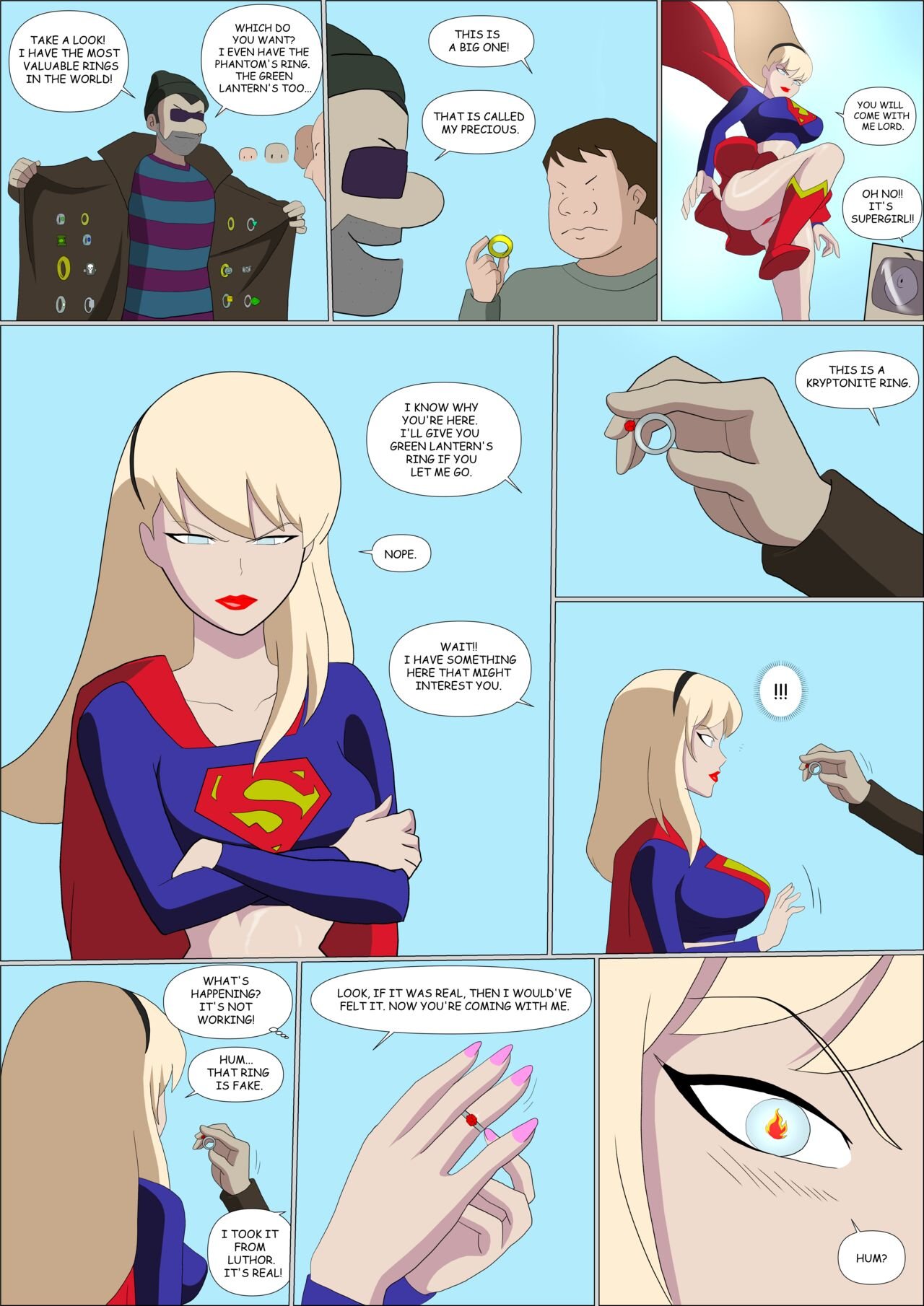 Supergirl X Wonder Woman comic porn picture