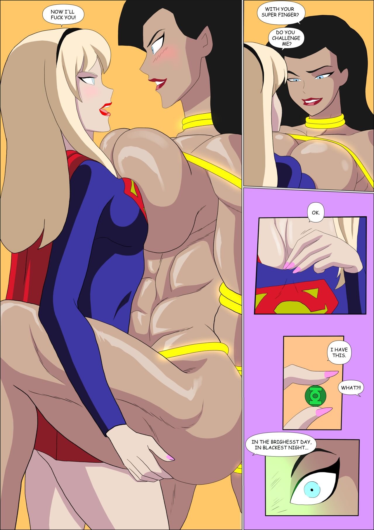 Supergirlsex - Supergirl X Wonder Woman comic porn | HD Porn Comics