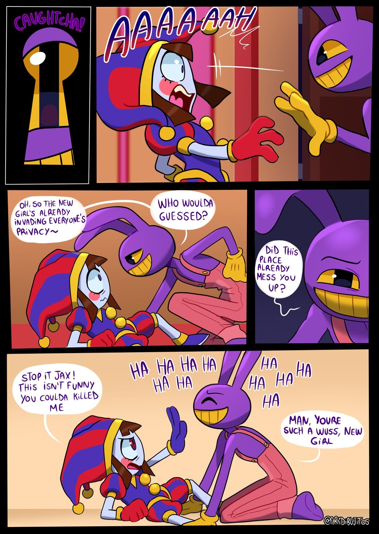 Sweet spot comic the amazing digital circus