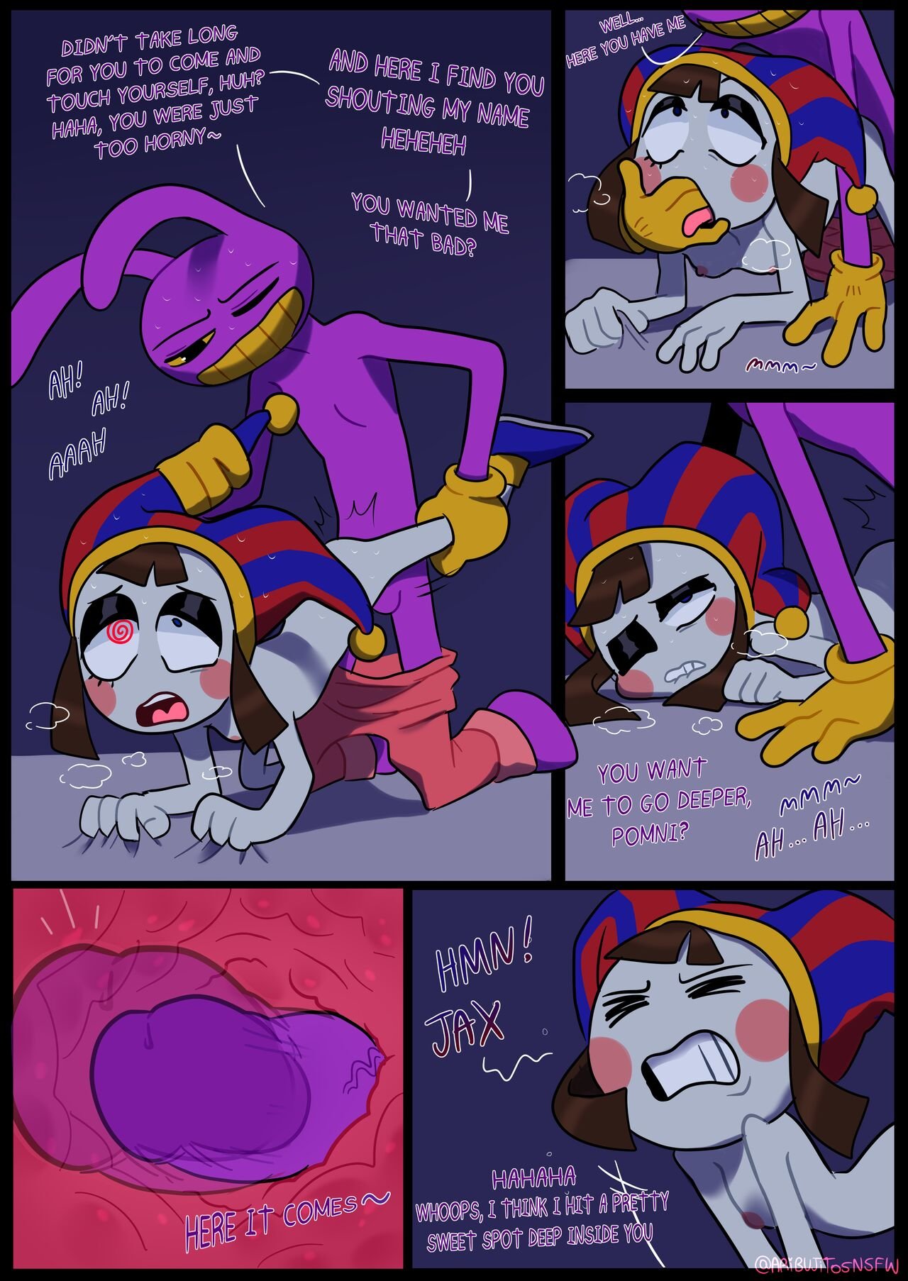 Sweet spot comic the amazing digital circus
