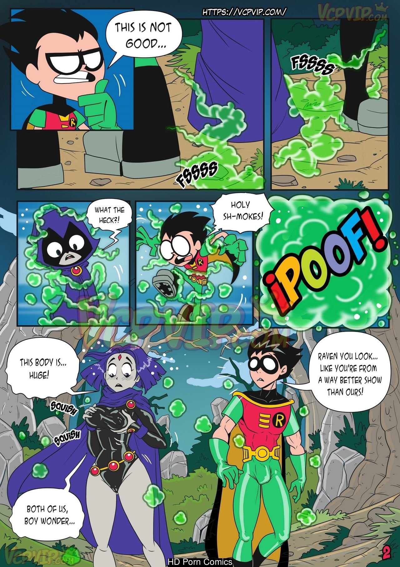 Jovenes titanes comic porno