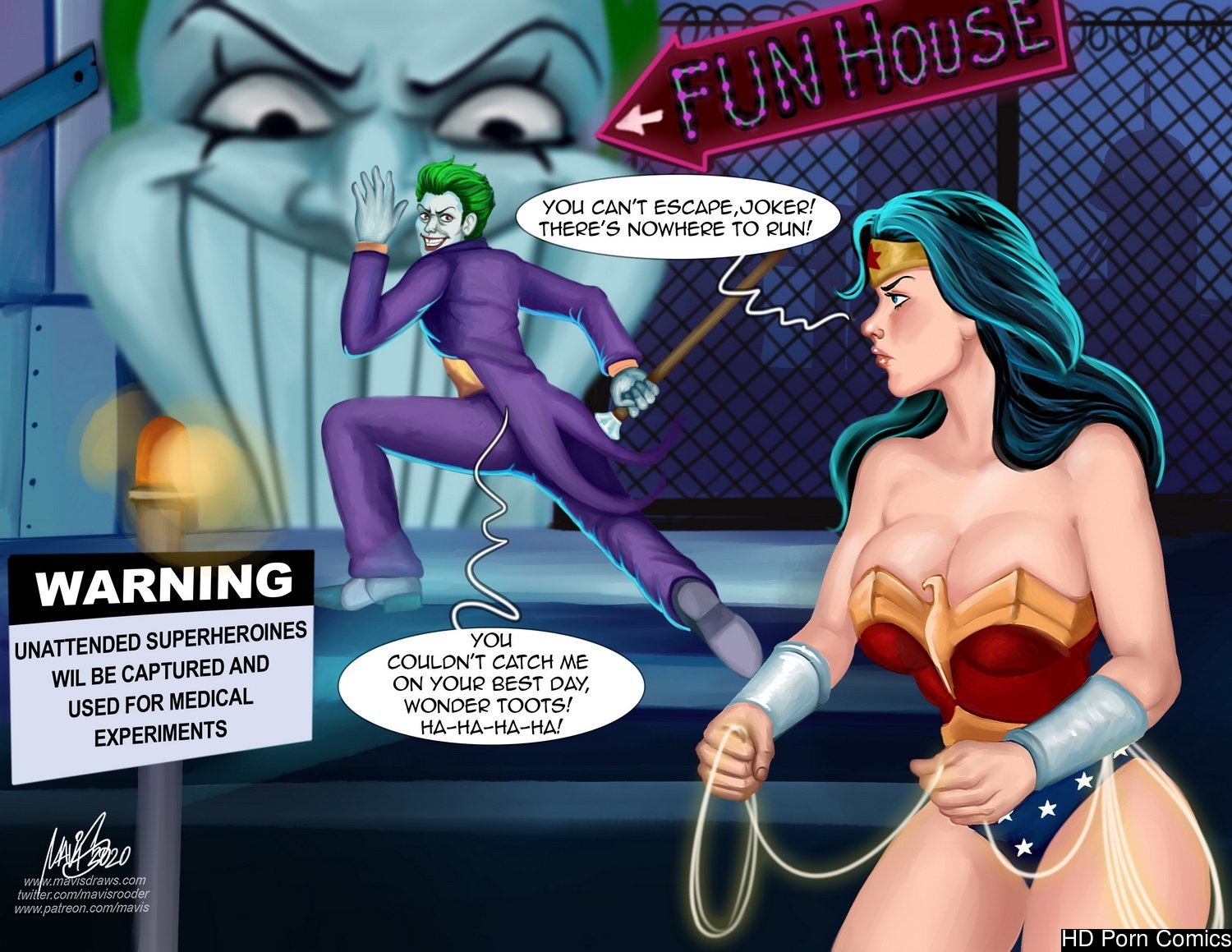Funhouse transformation porn comic
