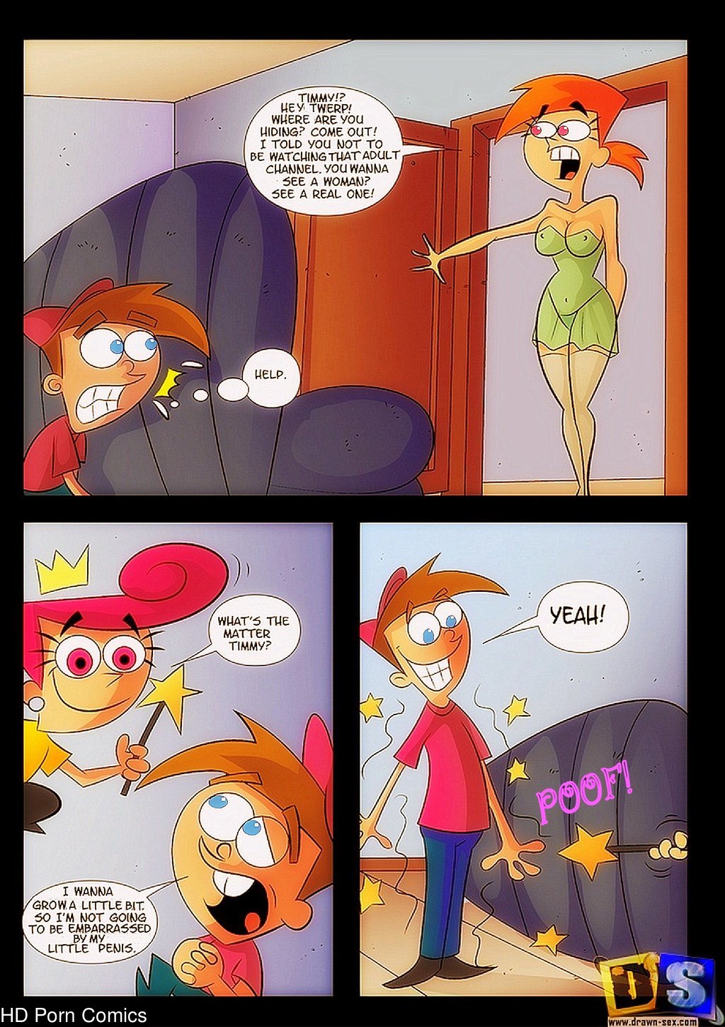 Fairly Oddparents Poof Porn - Fairly Odd Parents in Timmy's Growth Spurt! comic porn - HD Porn Comics