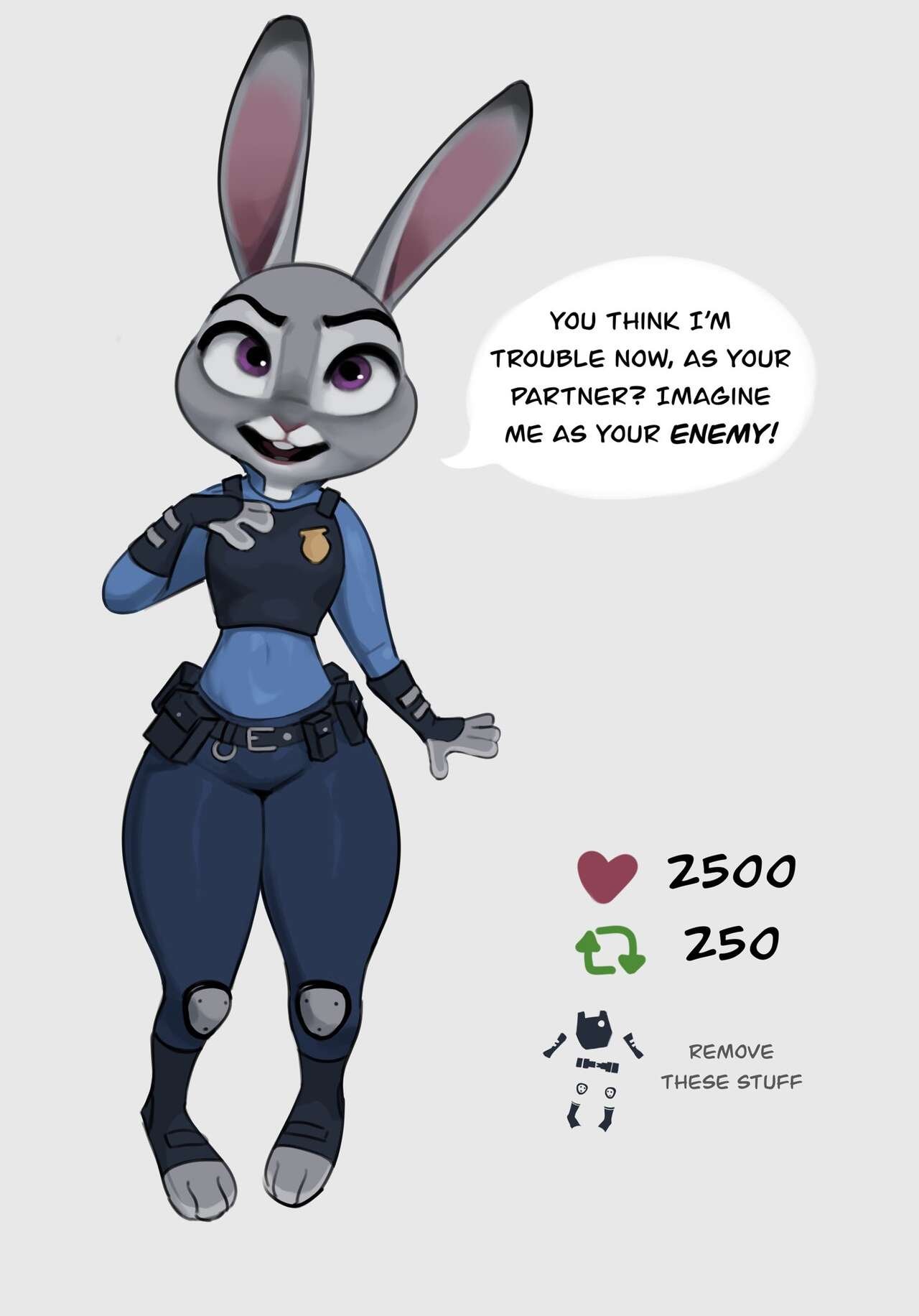 Zootopia Rabbit Sexy - Qupo Stuv] Judy's Strip Game (Zootopia) comic porn - HD Porn Comics