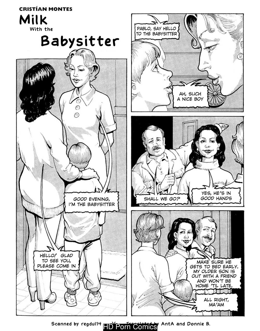 Babysitter Porn Cartoon Milf - Milk With The Babysitter comic porn - HD Porn Comics