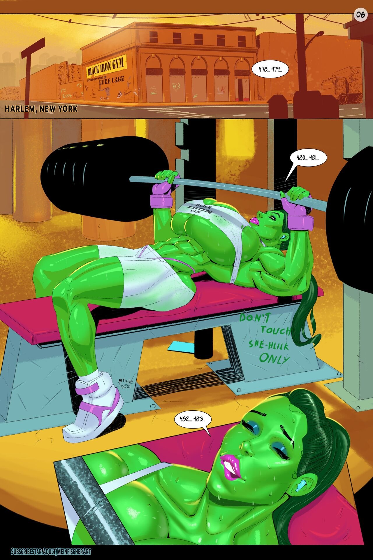 1280px x 1920px - She-Hulk Pumping Iron comic porn | HD Porn Comics