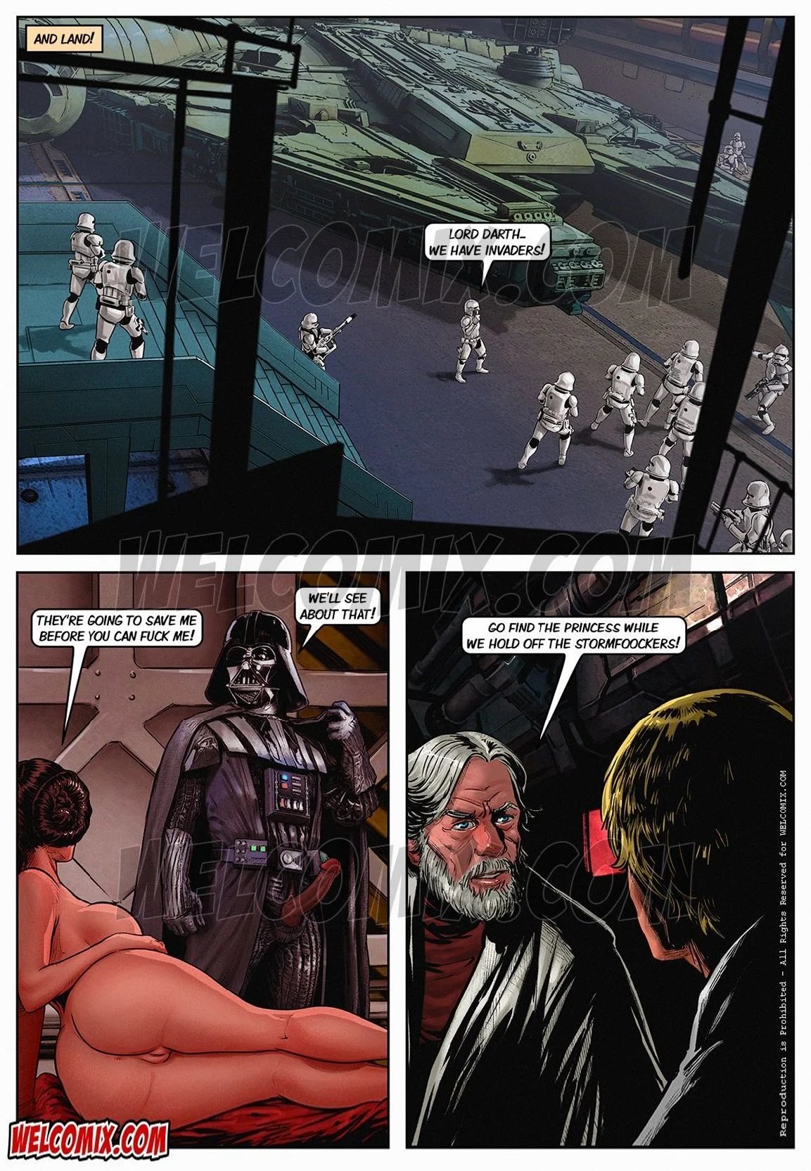 Blockbuster Comics Star Wars comic porn | HD Porn Comics