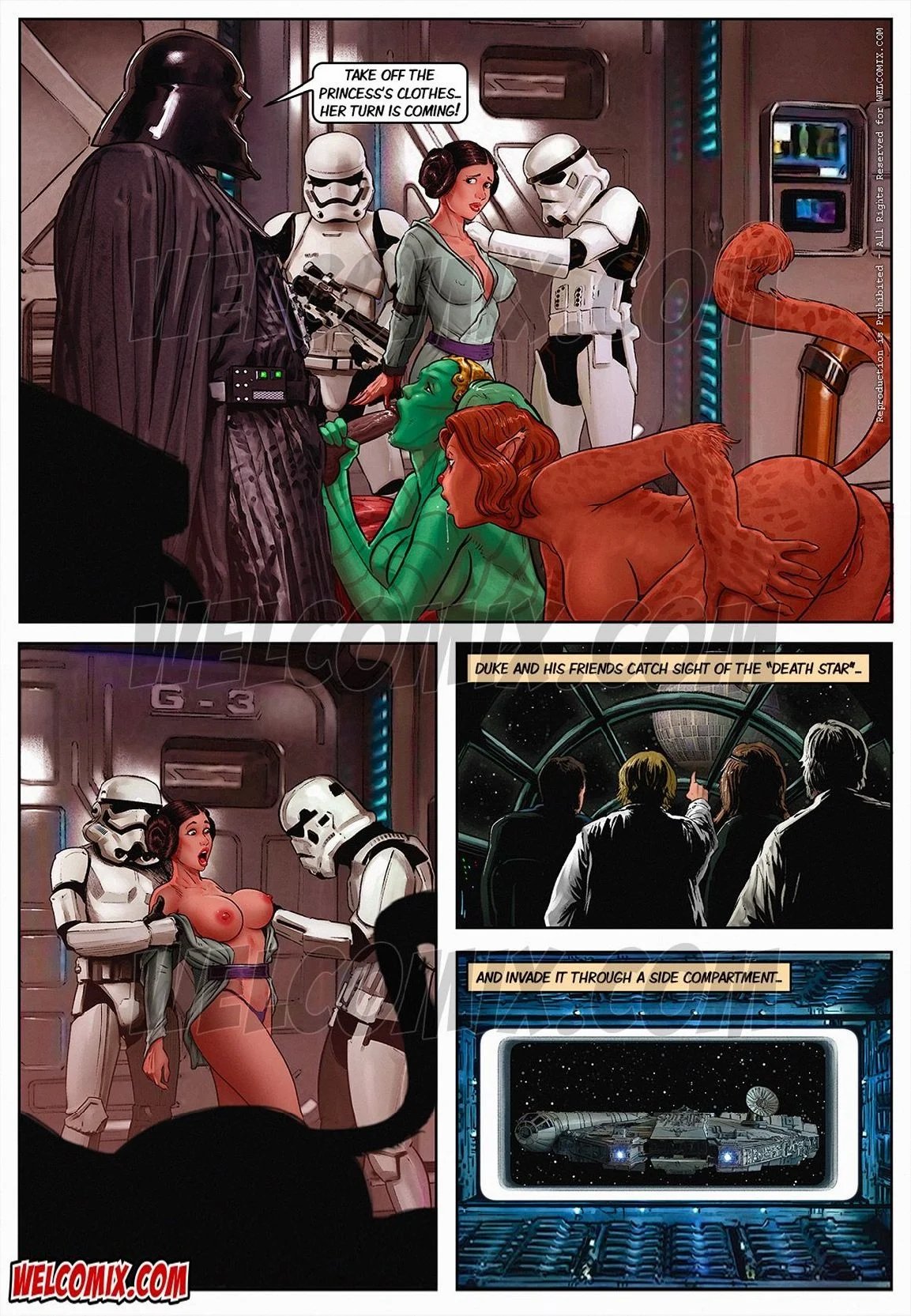 Blockbuster Comics Star Wars comic porn | HD Porn Comics