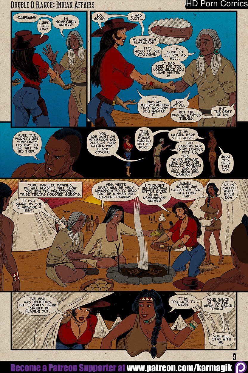 Double D Ranch - Indian Affairs [Color] (Complete) comic porn | HD Porn  Comics