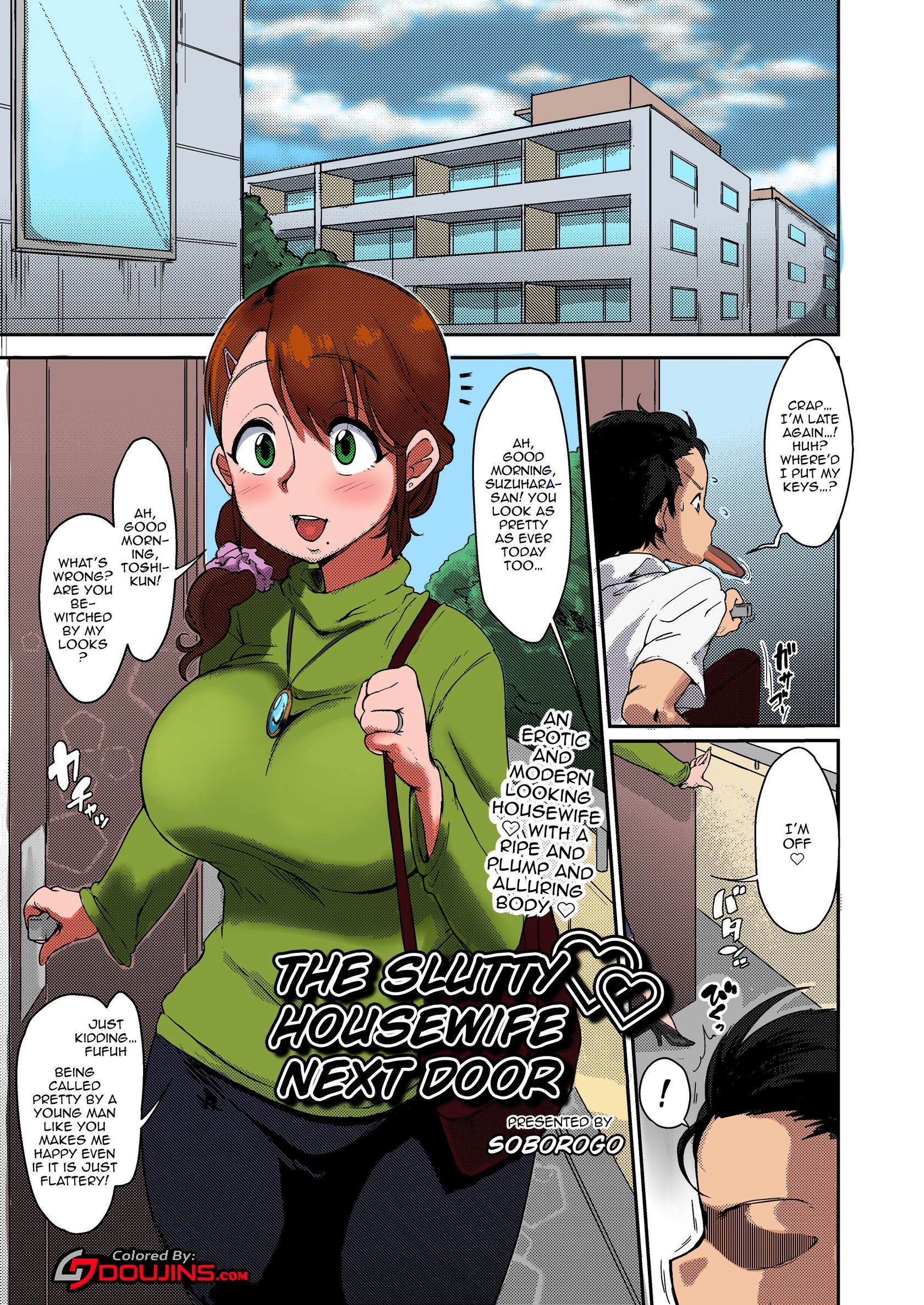 Tonari no Intou Oku-san The Lewd Wife Next Door English Colorized Decensored comic porn HD Porn Comics picture