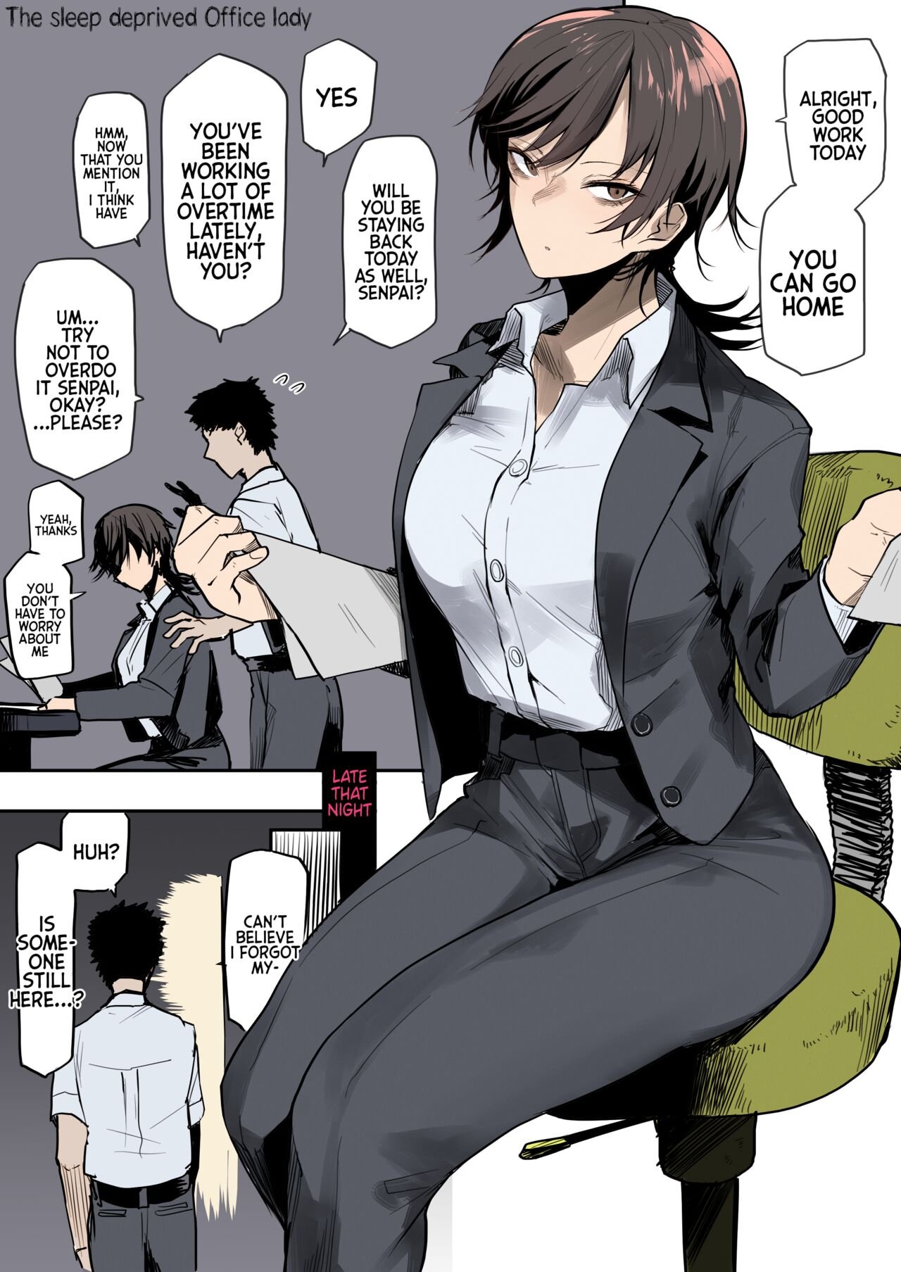 Office Anime Porn - Nebusoku OL Onee-san | The Sleep Deprived Office Lady [Colorized] comic porn  | HD Porn Comics