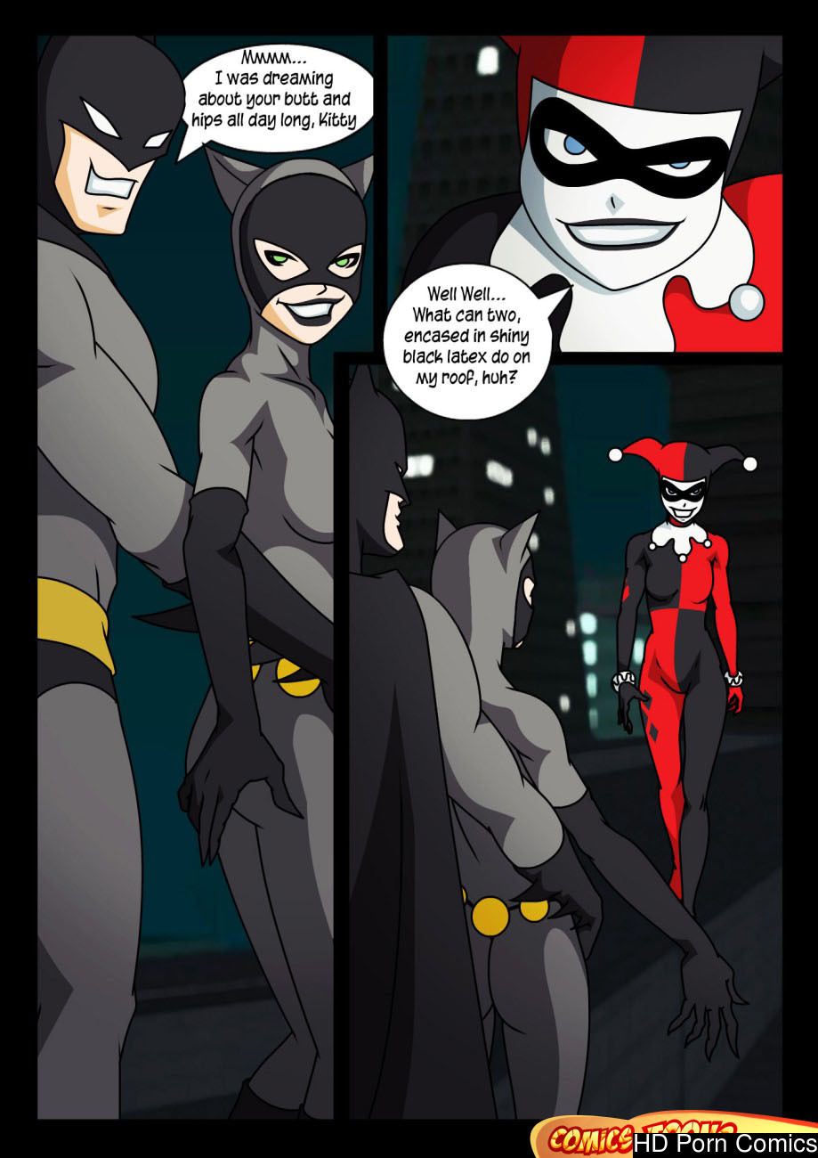 Lesbian Cartoon Porn Batman - Batman, Catwoman & Harley Quinn comic porn - HD Porn Comics