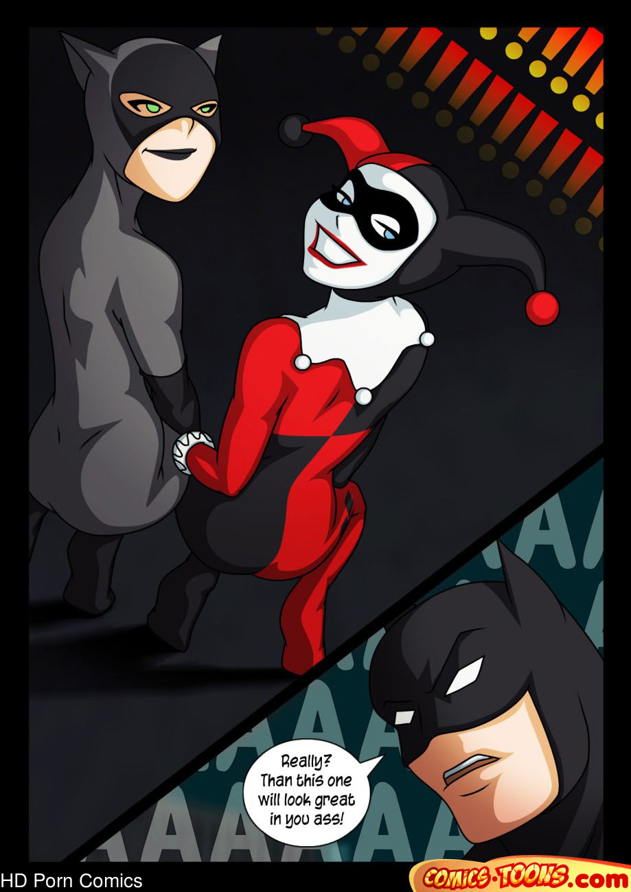 Batman, Catwoman & Harley Quinn comic porn - HD Porn Comics