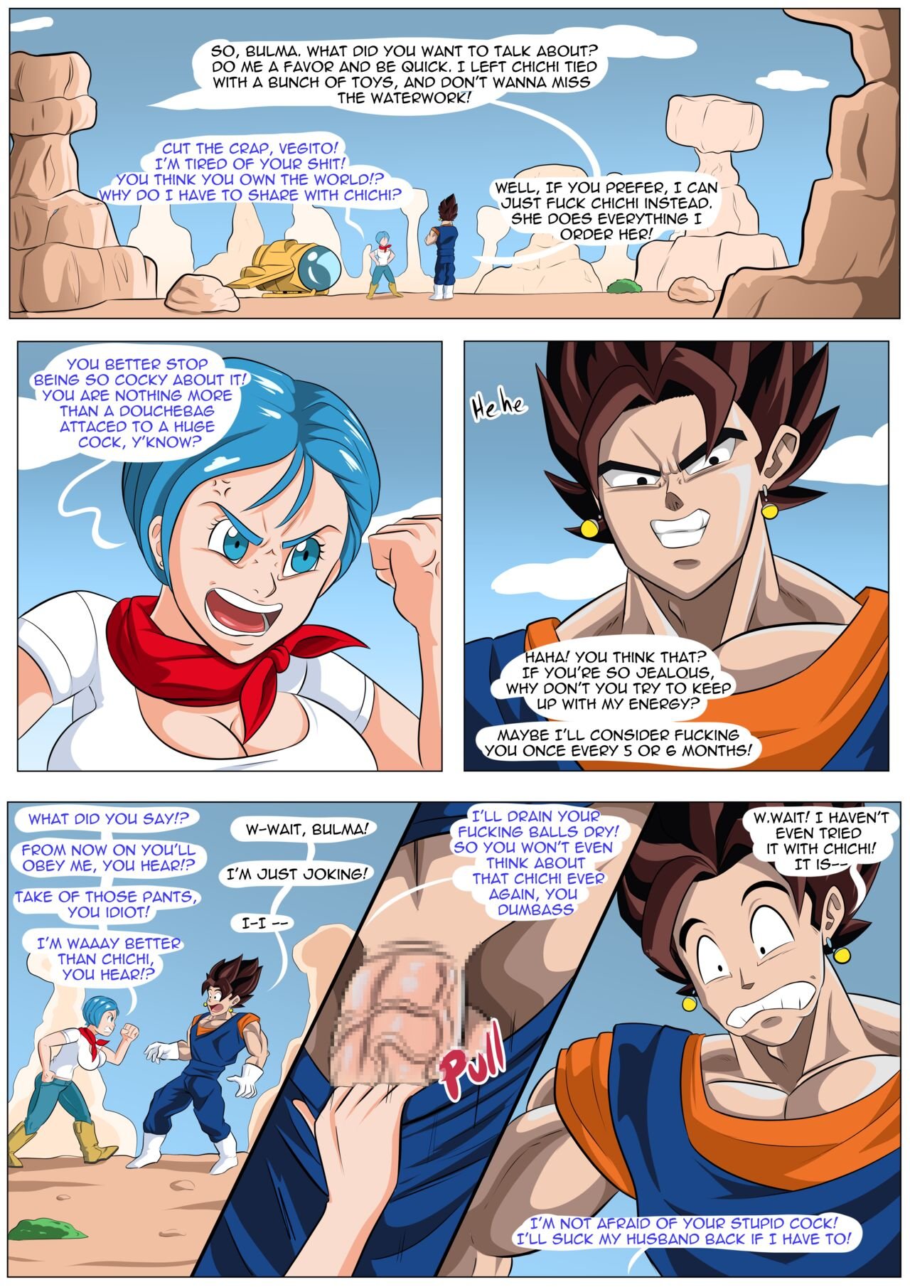 Bulma nude comic